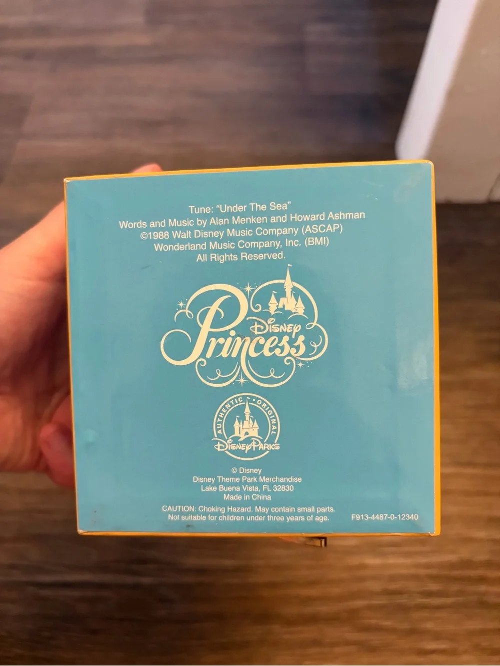 Little Mermaid Disney Parks Princess Ariel Jewelry Music Box Under The Sea 1988